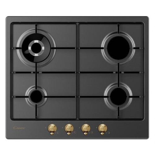 Table de cuisson gaz Candy 33801982 CHW6BR4WGTGH finition anthracite 60 cm