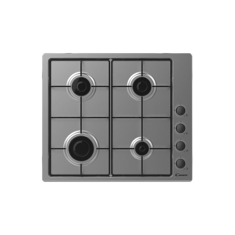  Table de cuisson gaz Candy 33801976 CHW6LBX 60 cm finition inox