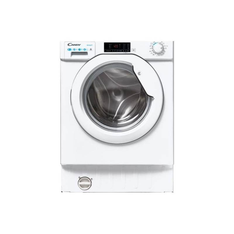  PRONTA CONSEGNA - Candy Lavasciuga da incasso 31800949 CBD 485D1E/1-S finitura bianco da 60 cm