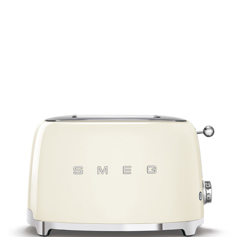  Grille-pain Smeg 2x2 TSF01CREU finition crème