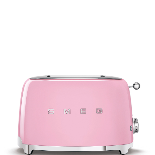 Tostadora Smeg 2x2 TSF01PKEU acabado rosa
