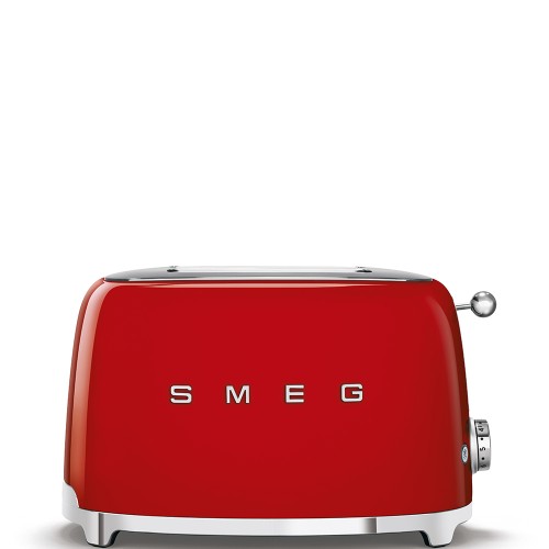 Grille-pain Smeg 2x2 TSF01RDEU finition rouge