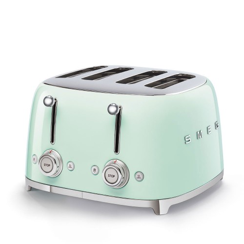 Grille-pain Smeg 4x4 TSF03PGEU finition vert pastel