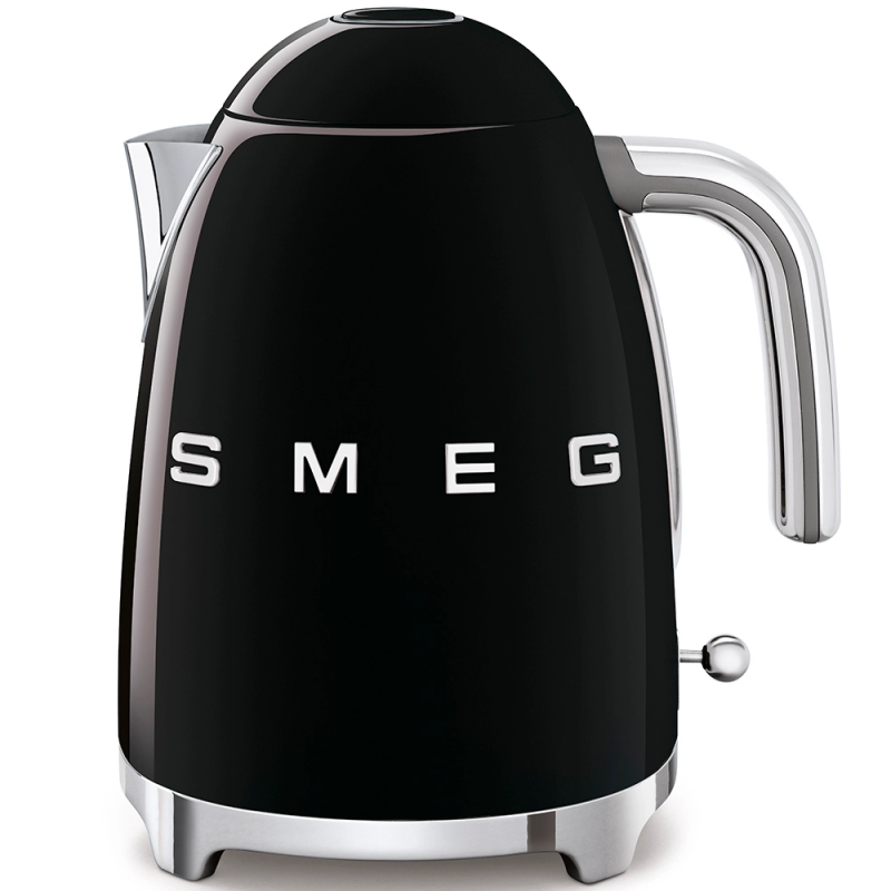  Smeg Bouilloire électrique KLF03BLEU finition noire avec logo Smeg 3D