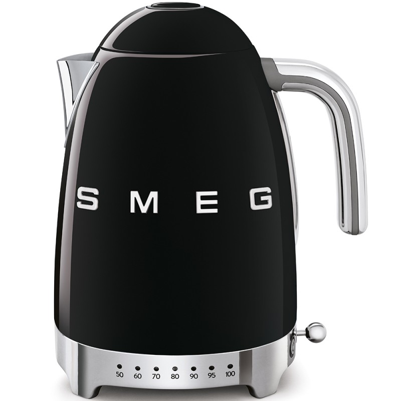  PRONTA CONSEGNA - Smeg Bollitore elettronico a temperatura variabile KLF04BLEU finitura nero con logo Smeg 3D