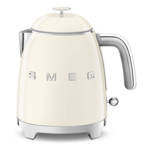 Smeg Mini bouilloire KLF05CREU finition crème avec logo Smeg 3D