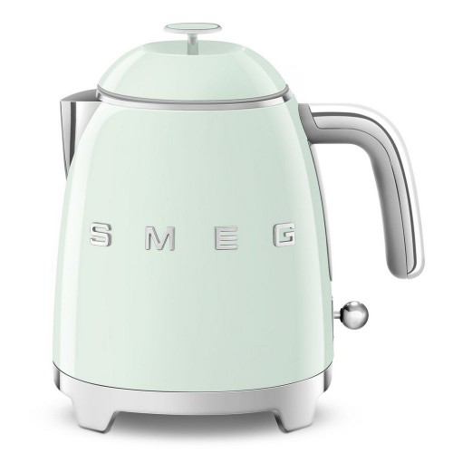 Smeg Mini bouilloire KLF05PGEU finition vert pastel avec logo Smeg 3D