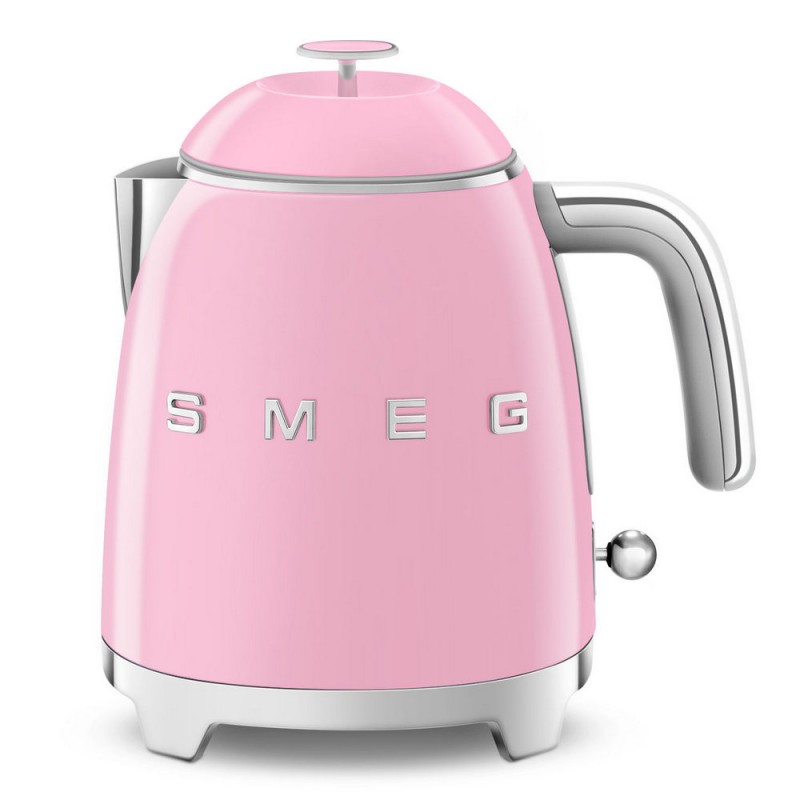  Smeg Mini bouilloire KLF05PKEU finition rose avec logo Smeg 3D