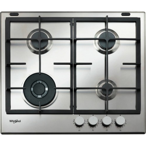 Table de cuisson à gaz Whirlpool GMAL 6422/IXL 59 cm finition inox
