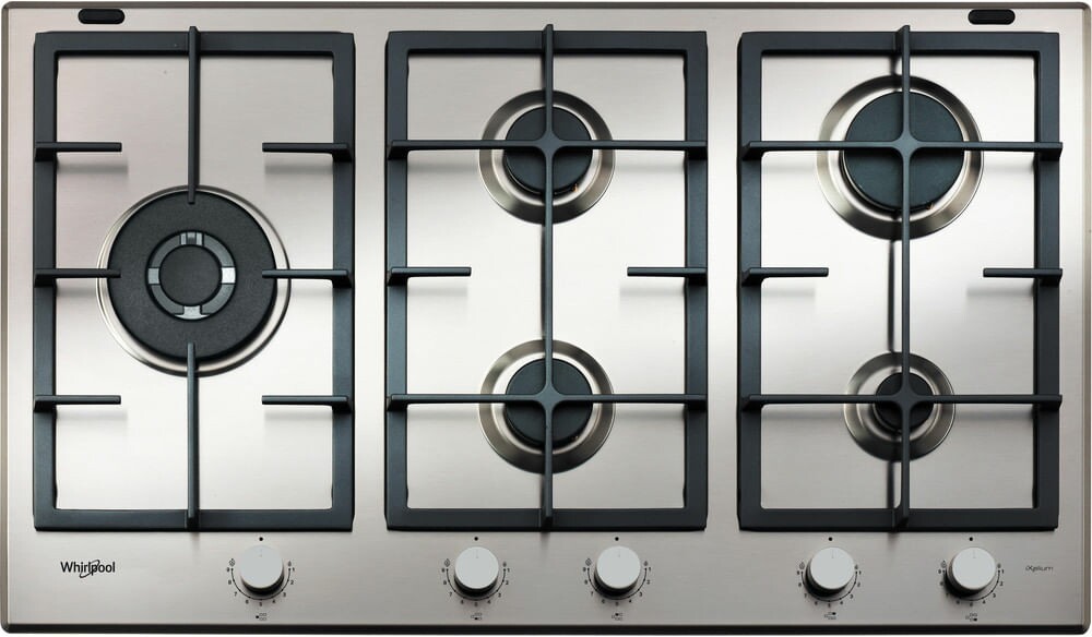 Whirlpool Piano cottura a gas GMAL 9522/IXL finitura inox da 86 cm