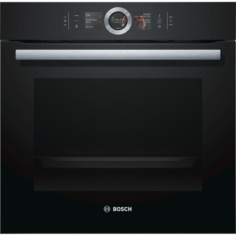  Bosch HSG636BB1 full steam built-in oven 60 cm black glass finish - 8 Series