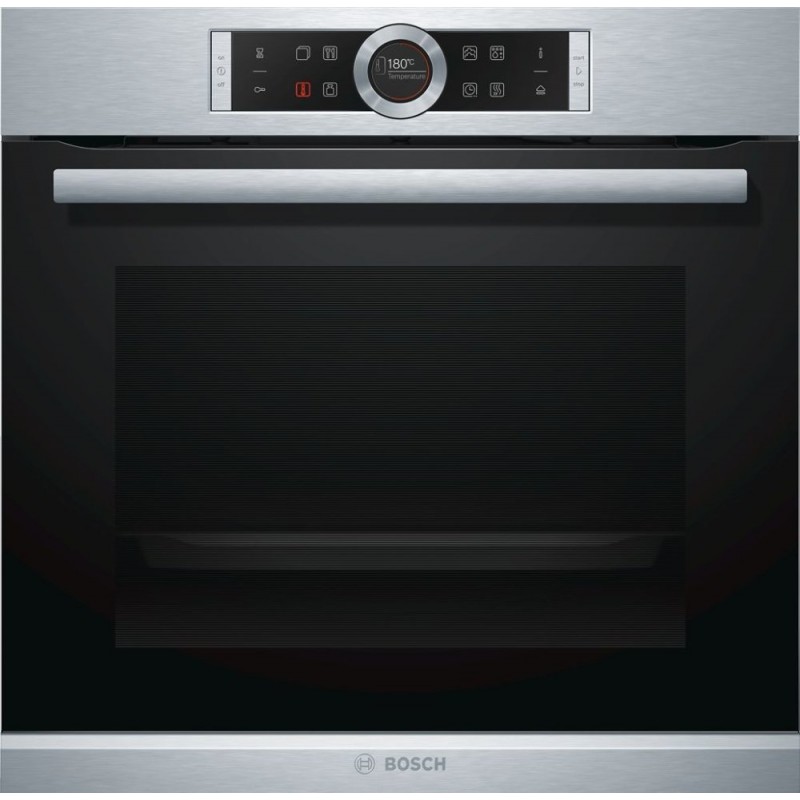  Bosch Built-in oven with steam pulses HRG675BS1 60 cm stainless steel finish - 8 Series