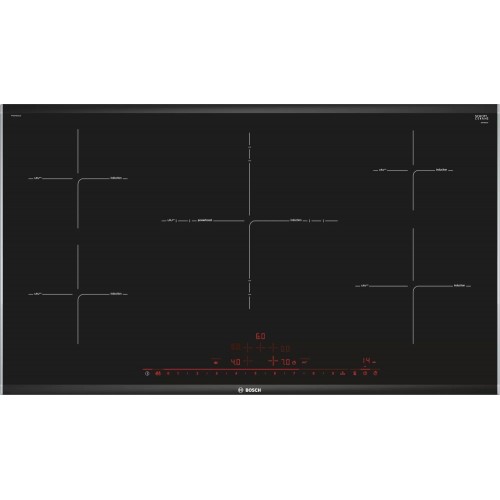 Plaque à induction Bosch - PIV975DC1E 90 cm en vitrocéramique noire - Série 8