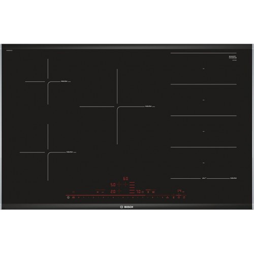 PRONTA CONSEGNA - Bosch Piano cottura a induzione PXV875DC1E in vetroceramica nero da 80 cm - Serie 8