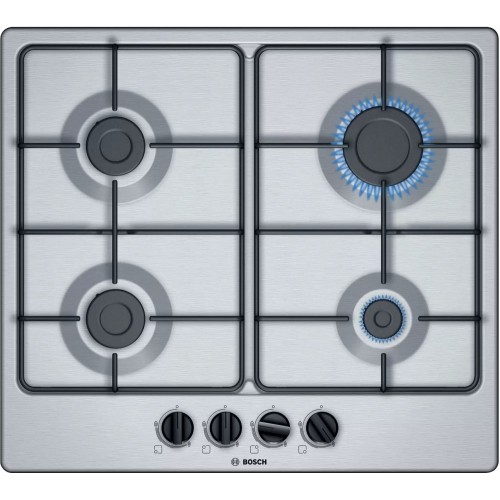 Bosch PGP6B5B86 gas hob 60 cm stainless steel finish - Series 4