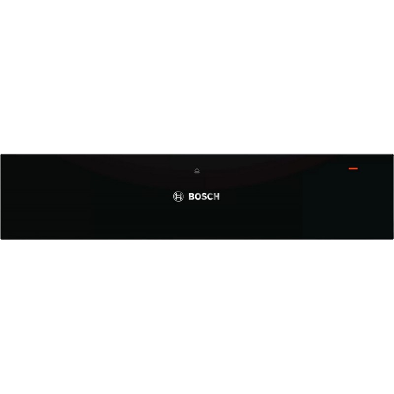  Bosch Tiroir chauffant encastrable BIC630NB1 finition verre noir 60 cm - Série 8