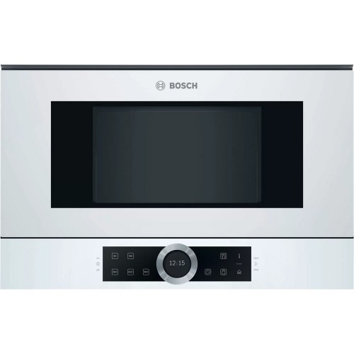 Bosch Built-in microwave BFL634GW1 60 cm white glass finish - Series 8