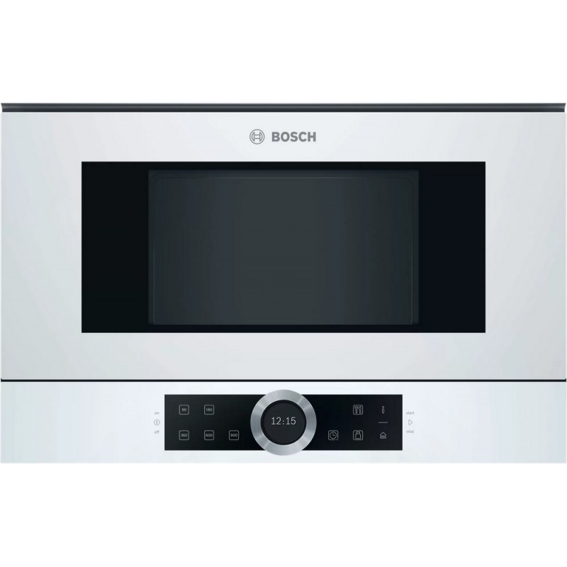  Bosch BFL634GW1 built-in microwave 60 cm white glass finish - 8 Series