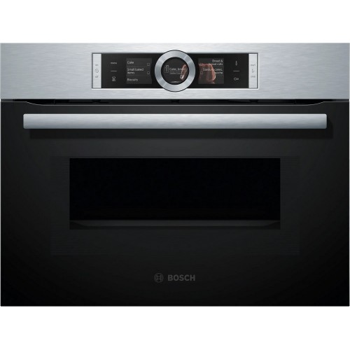 Bosch EXxtra CMG676BS1 compact combined microwave built-in oven 60 cm stainless steel finish - 8 Series