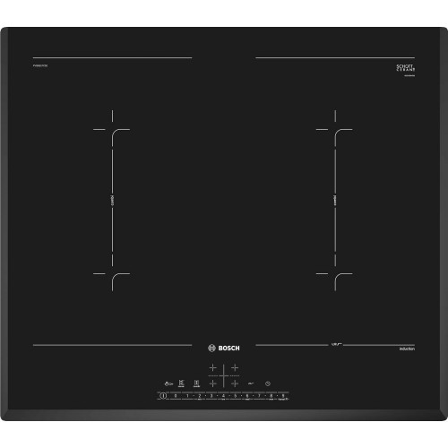Bosch Piano cottura a induzione EXxtra PVQ651FC5E in vetroceramica nero da 60 cm - Serie 6
