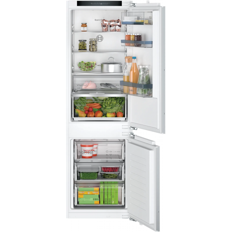  Bosch - Frigorifero combinato da incasso EXxtra KIN86VFE0 da 54 cm - Serie 4