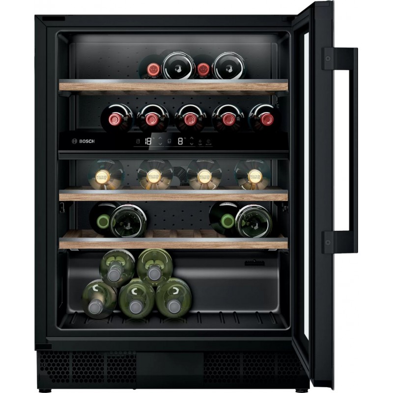 PRONTA CONSEGNA - Bosch Cantina vino sottotop da incasso KUW21AHG0 con porta in vetro trasparente da 60 cm - Serie 6