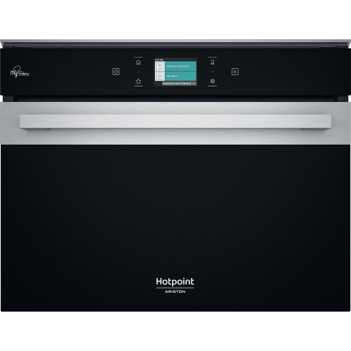 Hotpoint Combined built-in microwave MP 9P6 IX HA black finish with 60 cm stain-resistant stainless steel band - Class 9