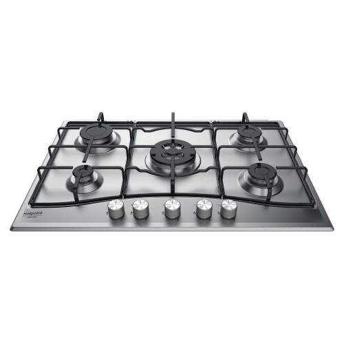 Hotpoint Gas hob NewStyle PCN 752 T / AS / HA 75 cm scratch-resistant stainless steel finish
