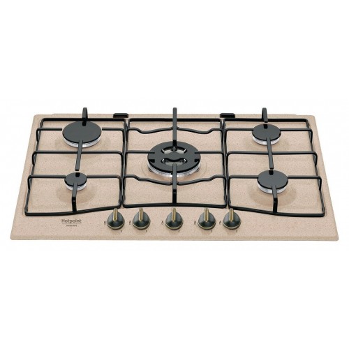 Hotpoint Placa de gas Tradizione PCN 750 T (AV) R / HA 75 cm acabado esmaltado color avena