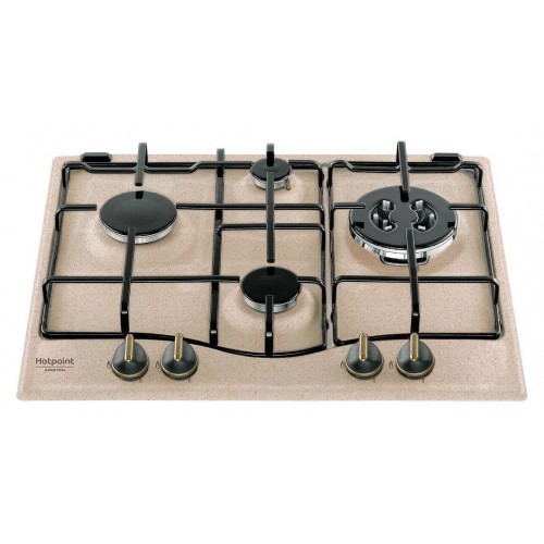 Hotpoint Placa de gas Tradizione PCN 640 T (AV) R / HA 60 cm acabado esmaltado color avena