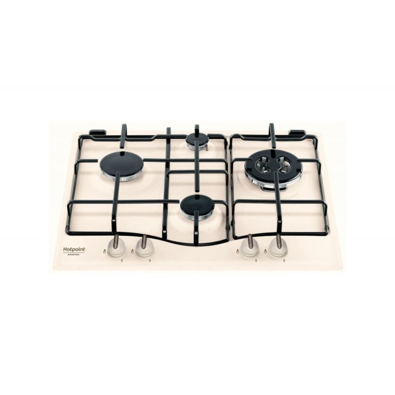  Hotpoint Table de cuisson à gaz Tradition 7HPCN 640T (OW) R / HA 60 cm finition blanc antique