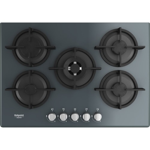 Hotpoint Table de cuisson à gaz Diamond HAGD 72S / MR 73 cm finition verre miroir