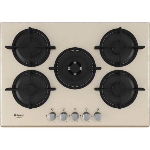 Hotpoint Placa de gas Diamond HAGD 72S / CH 73 cm acabado en copa de champán