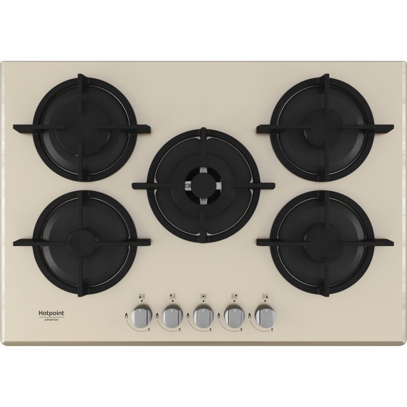  Hotpoint Placa de gas Diamond HAGD 72S / CH 73 cm acabado en copa de champán
