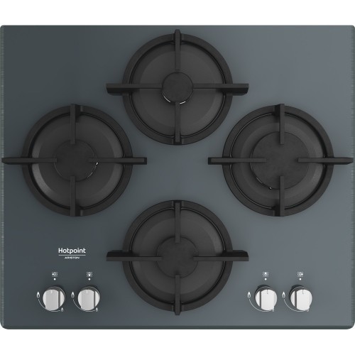 Hotpoint Table de cuisson à gaz Diamond HAGD 61S / MR 60 cm finition verre miroir