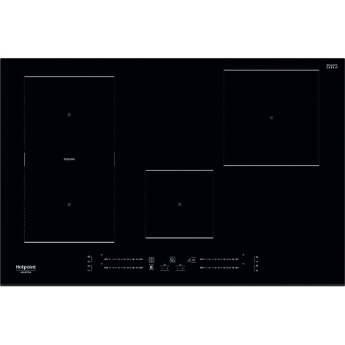 Hotpoint Induction hob Active HS 3377C BF in black glass ceramic 77 cm