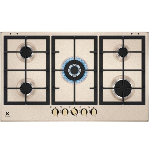 PRONTA CONSEGNA - Electrolux | Piano cottura a gas Slim Profile KGS9536RS finitura sabbia da 86 cm