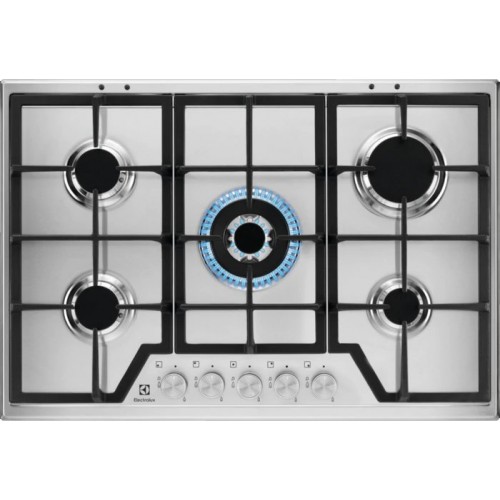 Electrolux | Plaque de cuisson à gaz profilée KGS7536SX 75 cm en acier inoxydable