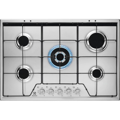 PRONTA CONSEGNA - Electrolux | Piano cottura a gas Slim Profile KGS7534SX finitura inox da 75 cm