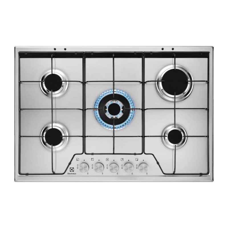  Electrolux | Plaque de cuisson à gaz Slim Profile KGS7534SX 75 cm avec finition inox