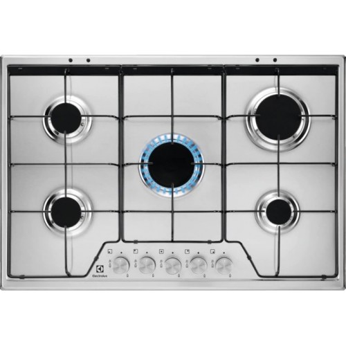 Electrolux | Placa de gas de acero inoxidable de perfil delgado KGS7524SX de 75 cm
