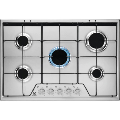 Electrolux Slim Profile gas hob KGS7524SX 75 cm stainless steel finish