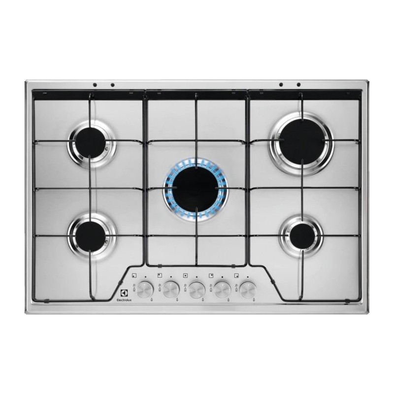  Electrolux | Plaque de cuisson à gaz profilée KGS7524SX 75 cm en acier inoxydable