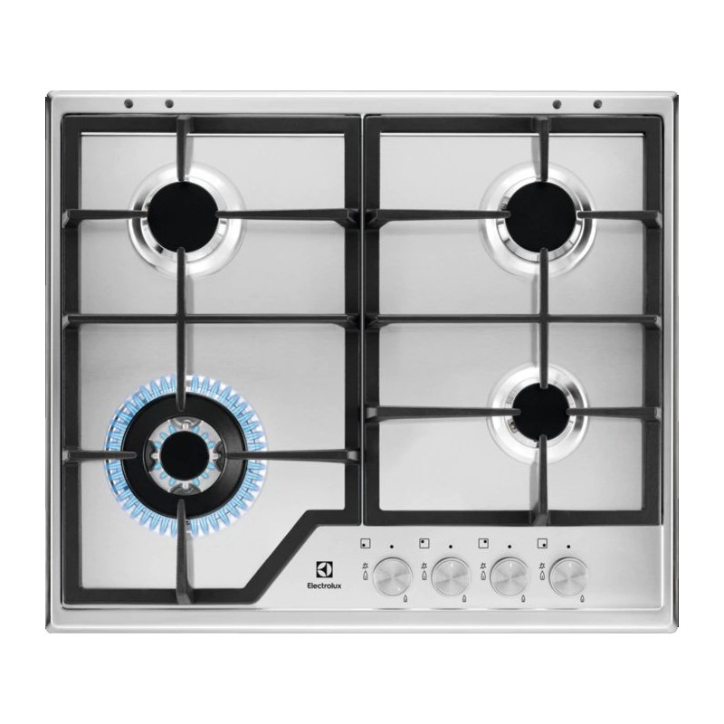 Electrolux Slim Profile gas hob KGS6436SX 60 cm stainless steel finish