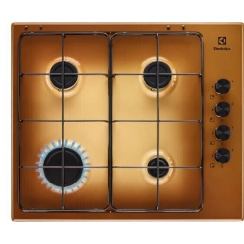 Electrolux | Plaque de cuisson à gaz Slim Profile KGS6404T 60 cm, finition terre française