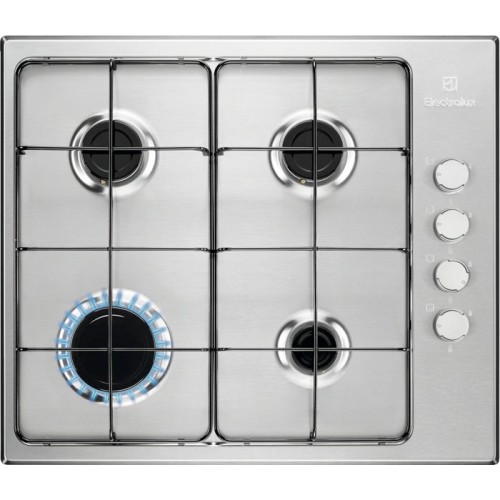 Electrolux Slim Profile gas hob KGS6404SX stainless steel finish 60 cm