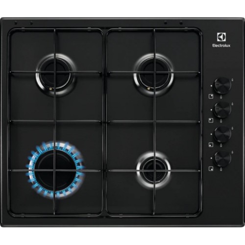 Electrolux | Slim Profile KGS6404B 60cm gas hob in black finish