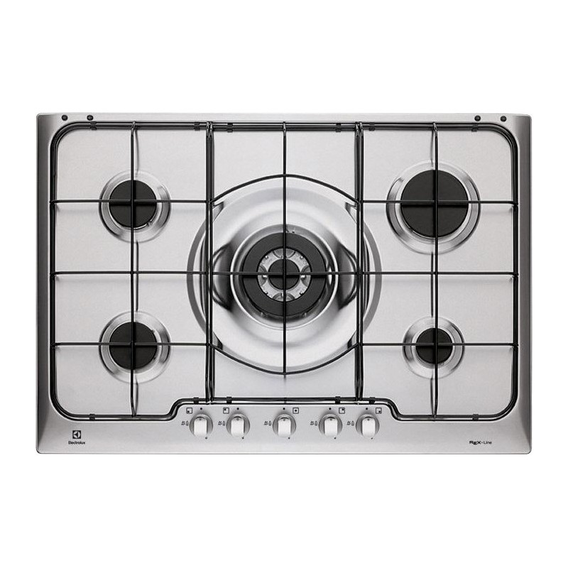  Electrolux | Plaque de cuisson à gaz Soft PX750UV 75 cm en acier inoxydable