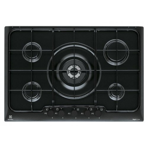 Electrolux | Plaque de cuisson à gaz Soft PN750UV 75 cm, finition noire