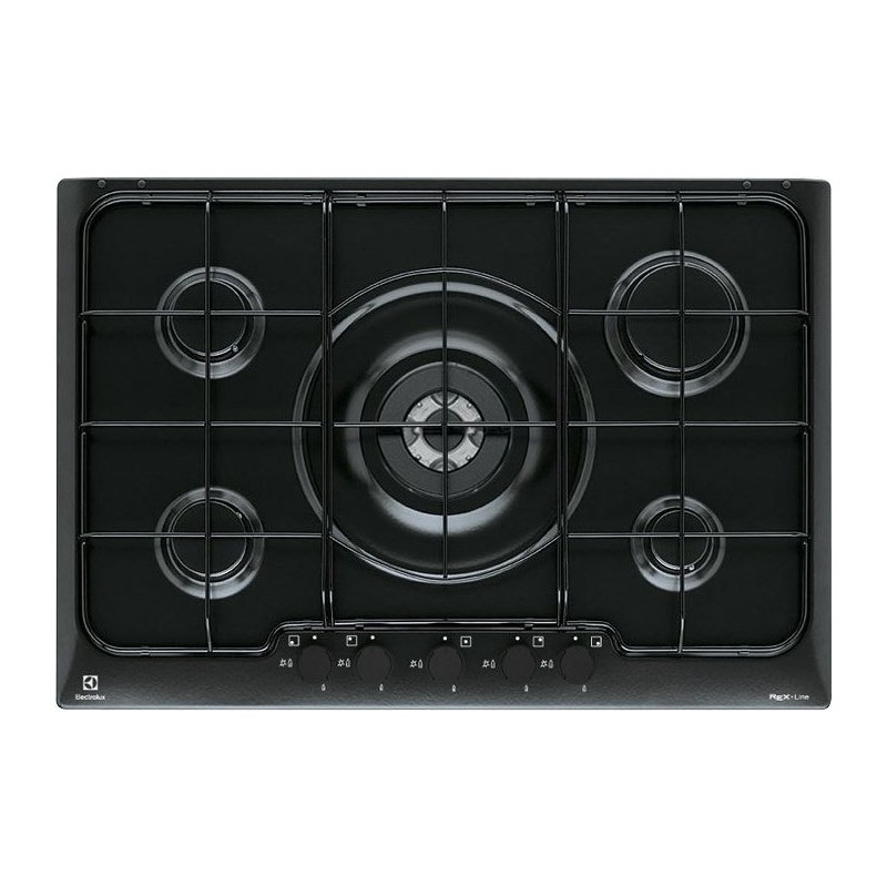  Electrolux | Plaque de cuisson à gaz Soft PN750UV 75 cm, finition noire